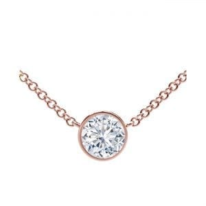 The Forevermark Tribute™ Collection 18k Round Diamond Necklace